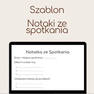Szablon Notatki ze spotkania